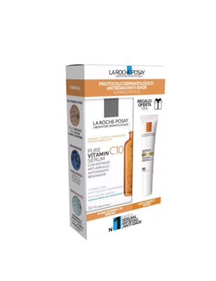La Roche Posay Pack Pure Vitamin C10 Sérum Oferta Anthelios Age Correct SPF50 15ml