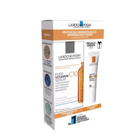 La Roche Posay Pack Pure Vitamin C10 Sérum Oferta Anthelios Age Correct SPF50 15ml