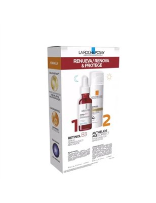 La Roche Posay Pack Retinol B3 Sérum Oferta Anthelios Age Correct SPF50 15ml