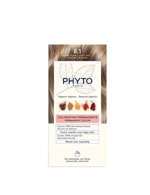 Phyto Phytocolor Coloração Permanente 8.1 Louro Claro Acinzentado
