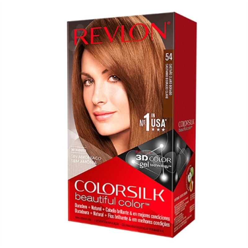 Revlon Colorsilk Coloração Permanente 54 Castanho Dourado Claro