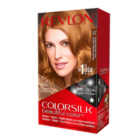 Revlon Colorsilk Coloração Permanente 57 Castanho Dourado Muito Claro