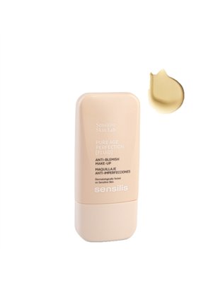 Sensilis Pure Age Perfection Fluid Base Anti-Imperfeições Cor 04 Pèche Doré 30ml