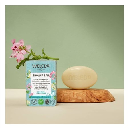 Weleda Sabonete de Duche 1un.-Geranium + Litsea Cubeba