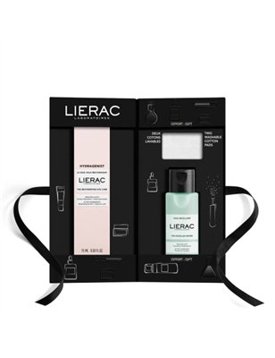 LIERAC COFFRET HYDRAGENIST CREME OLHOS OFERTA ÁGUA MICELAR + DISCOS REUTILIZÁVEIS