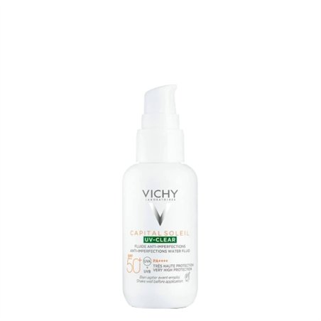 VICHY CAPITAL SOLEIL UV-CLEAR FPS50+ FLUIDO ANTI-IMPERFEIÇÕES 40ML