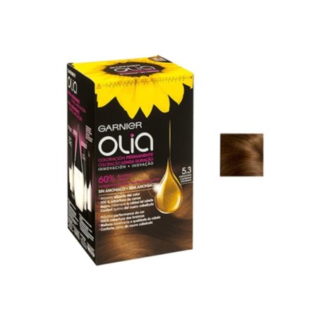 GARNIER OLIA PACK COLORAÇÃO PERMANENTE 5.3 CASTANHO DOURADO 1UN.