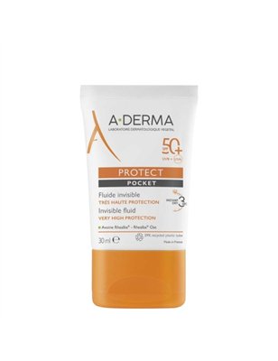 A-Derma Protect Pocket Fluido Invisível SPF50+ 30ml