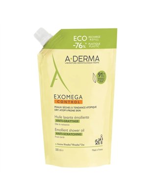 A-Derma Exomega Control Óleo de Duche Recarga 500ml