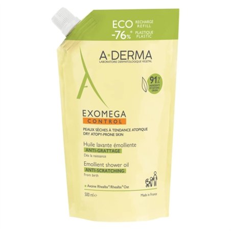 A-Derma Exomega Control Óleo de Duche Recarga 500ml