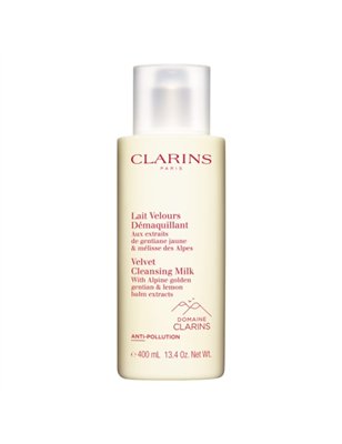 Clarins Lait Velours Démaquillant Leite Desmaquilhante Antipoluição 400ml
