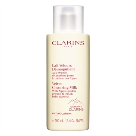 Clarins Lait Velours Démaquillant Leite Desmaquilhante Antipoluição 400ml