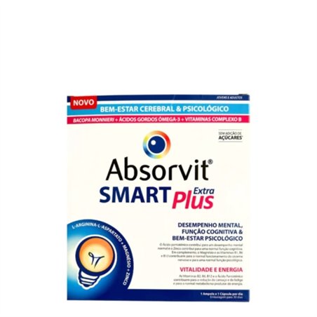 Absorvit Smart Extra Plus 30 Cápsulas + 30 Ampolas