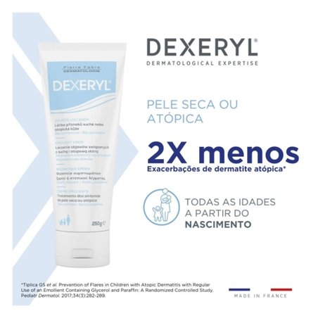 Dexeryl Creme Emoliente Pele Seca 250gr