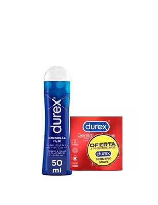 Durex Pack Gel Lubrificante Original + Preservativos Sensitivo
