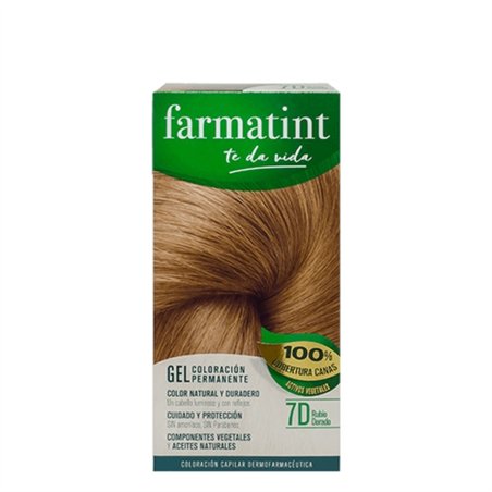 Farmatint Gel Color Coloração Permanente Cor 7D Louro Dourado