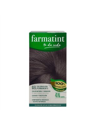Farmatint Gel Color Coloração Permanente Cor 4N Castanho