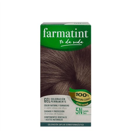 Farmatint Gel Color Coloração Permanente Cor 5N Castanho Claro