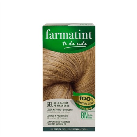 Farmatint Gel Color Coloração Permanente Cor 8N Louro Claro
