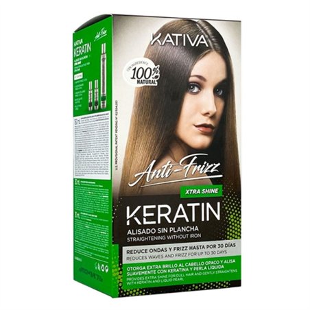 Kativa Keratin Anti-Frizz Xtra Shine Kit Alisamento Iluminador
