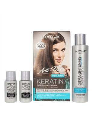 Kativa Keratin Anti-Frizz Xpert Repair Kit Alisamento Reparador