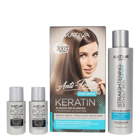 Kativa Keratin Anti-Frizz Xpert Repair Kit Alisamento Reparador