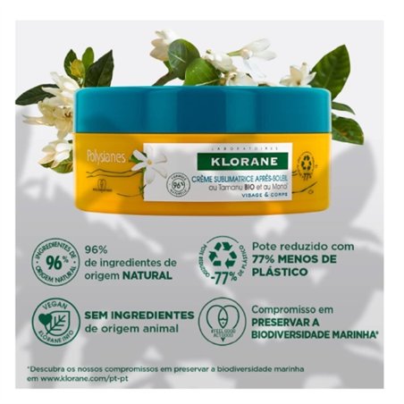 Klorane Polysianes Pós-Solar Creme Sublime Reparador 200ml